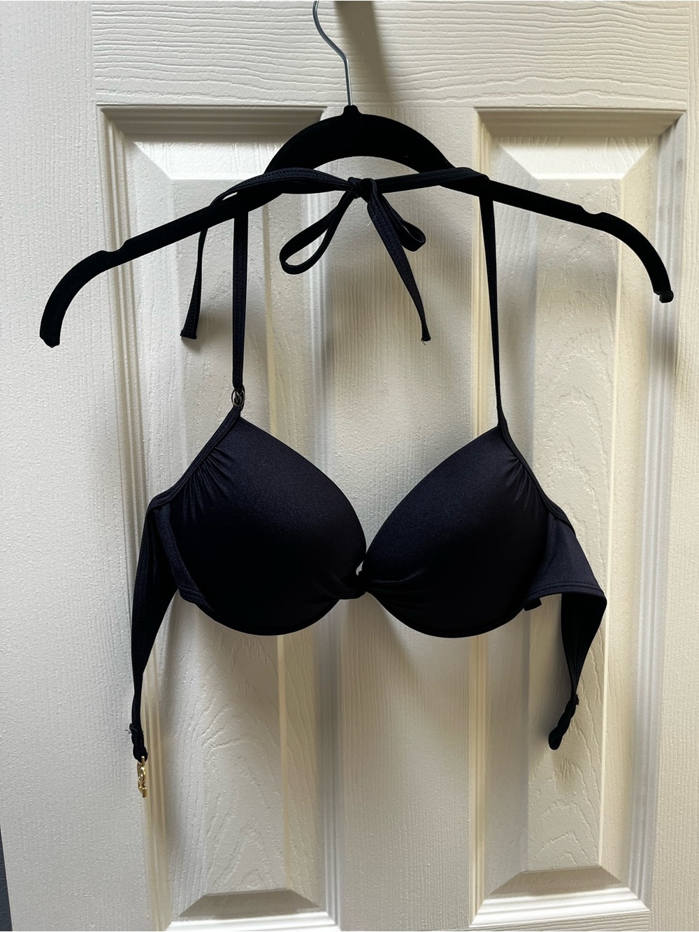 Victoria’s Secret Swimwear - Black Halter Push-Up Bikini Top - Women Swimwear